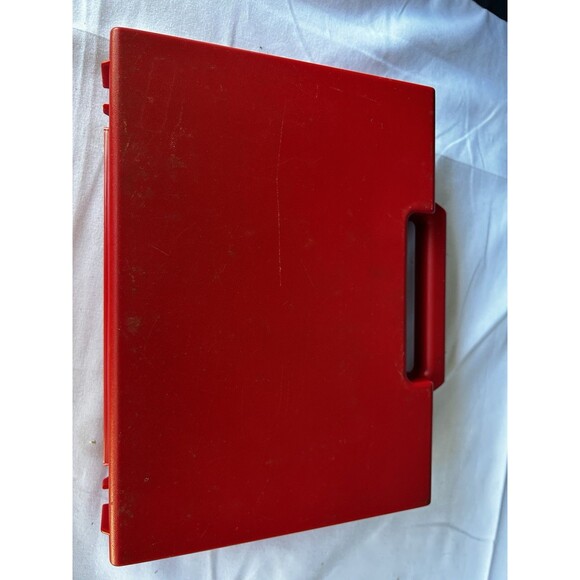 100% VINTAGE - UNICEF KIDS CUBE Block PUZZLE GAME IN  UNICEF KIDS CUBE Block PUZZLE GAME IN ORIGINAL RED Case 6 Scenes